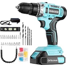 21V Cordless Drill Set with Battery and Charger