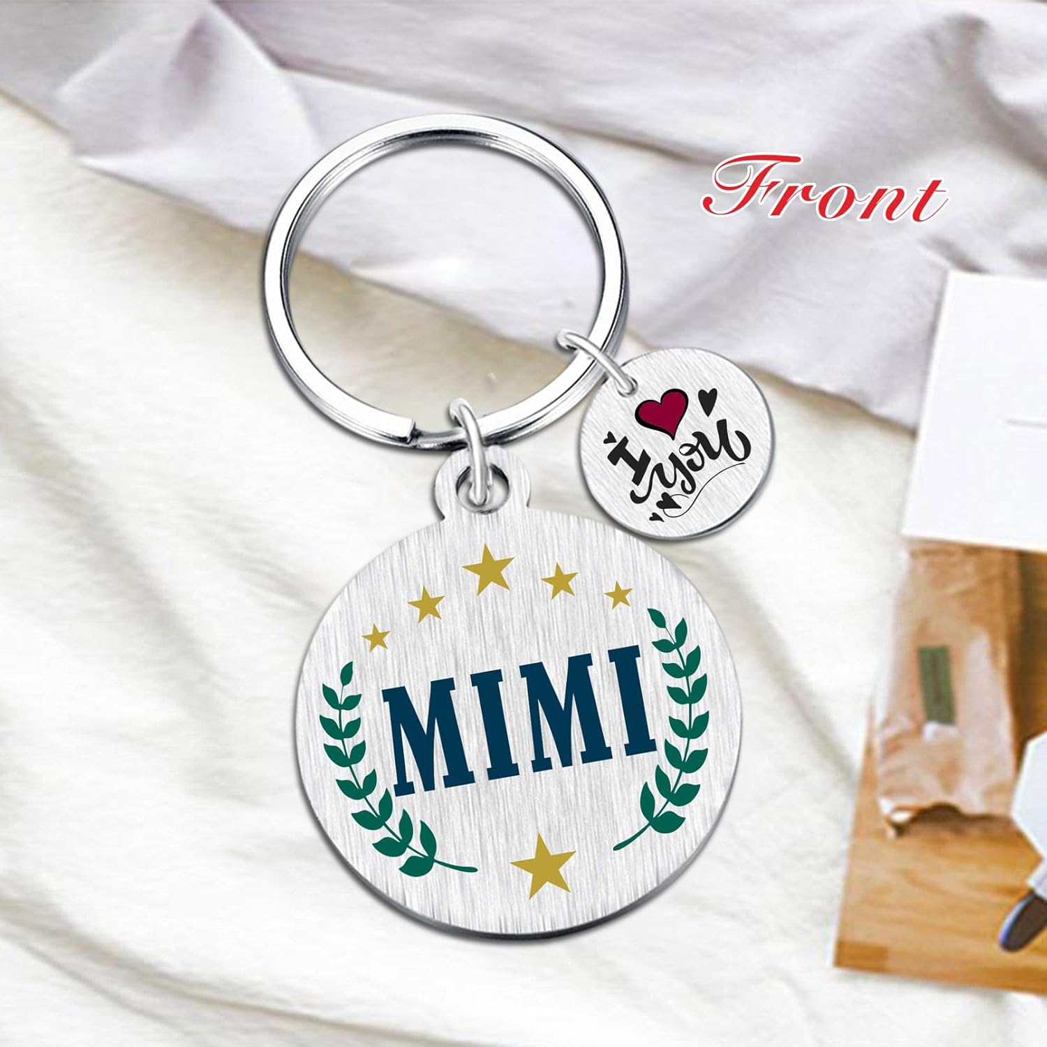 Yobent Mimi Gifts for Women - I Love You Birthday Keychain Present from Granddaughter Grandson, Best Mimi Gift Ideas for Anniversary - Image 4
