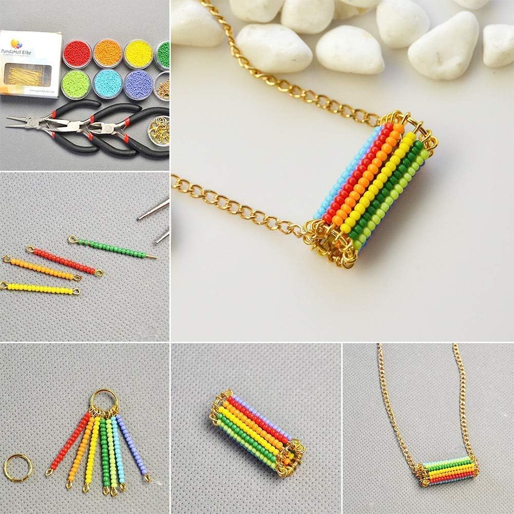PH PandaHall 24000 Pcs 11/0 Multicolor Beading Glass Seed Beads 24 Colors 2mm Round Pony Bead Mini Spacer Beads with Container Box for Earring Bracelet Necklace Jewelry DIY Craft Making