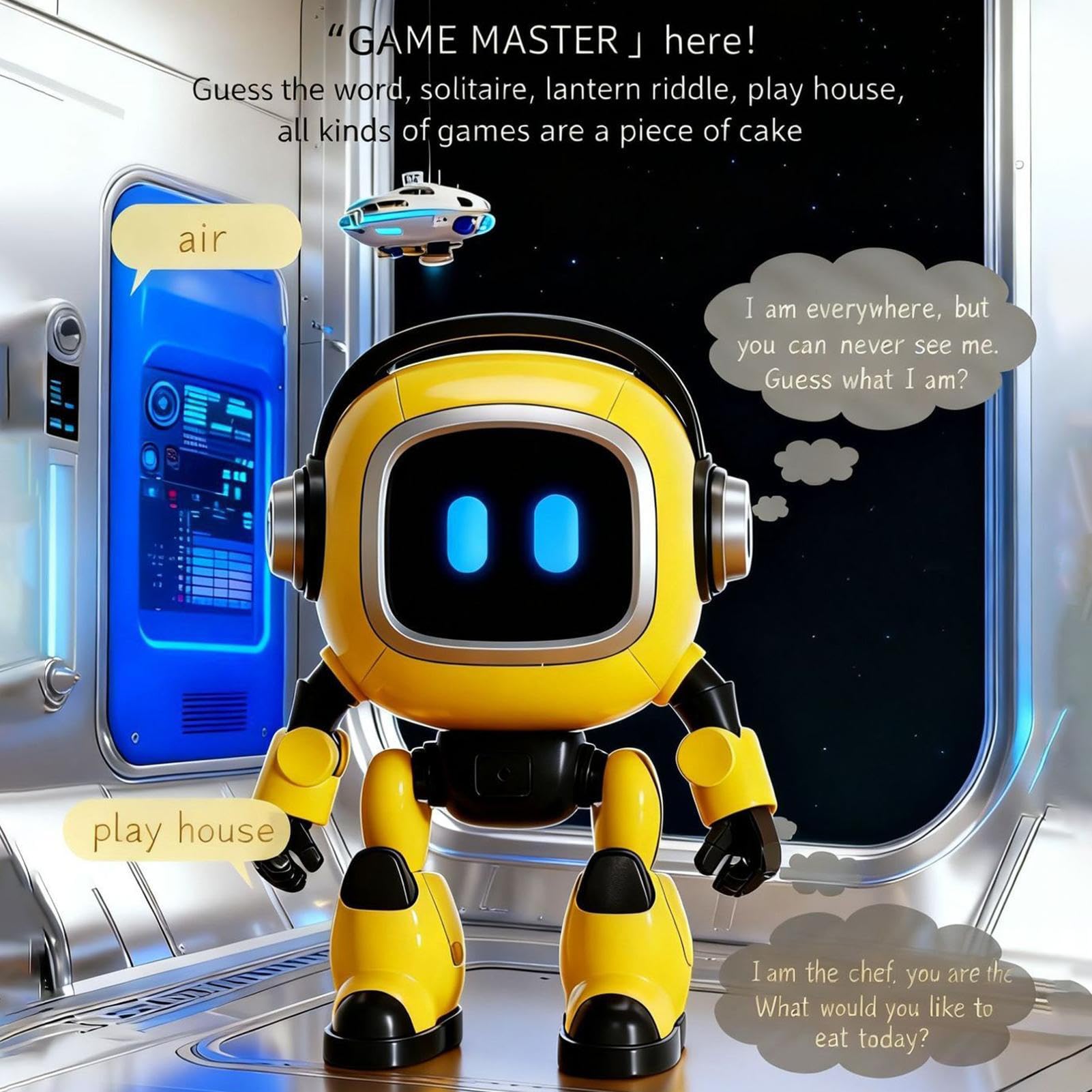 Robot De Inteligencia Artificial Inteligente E Interactivo | Robots Parlantes Inteligentes para de Cumpleaños y Vacaciones, Niños, Niñas, Familia y Adultos