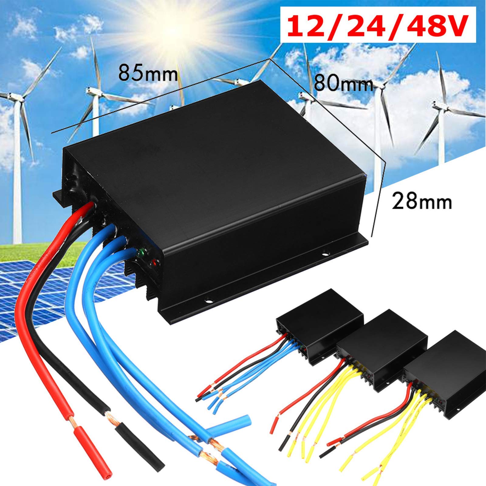 Générateur de turbines d'énergie éolienne d'option de Lames de Vent 800W, 12V 24V48 avec contrôleur de Charge étanche adapté pour la Maison ou Le Camping