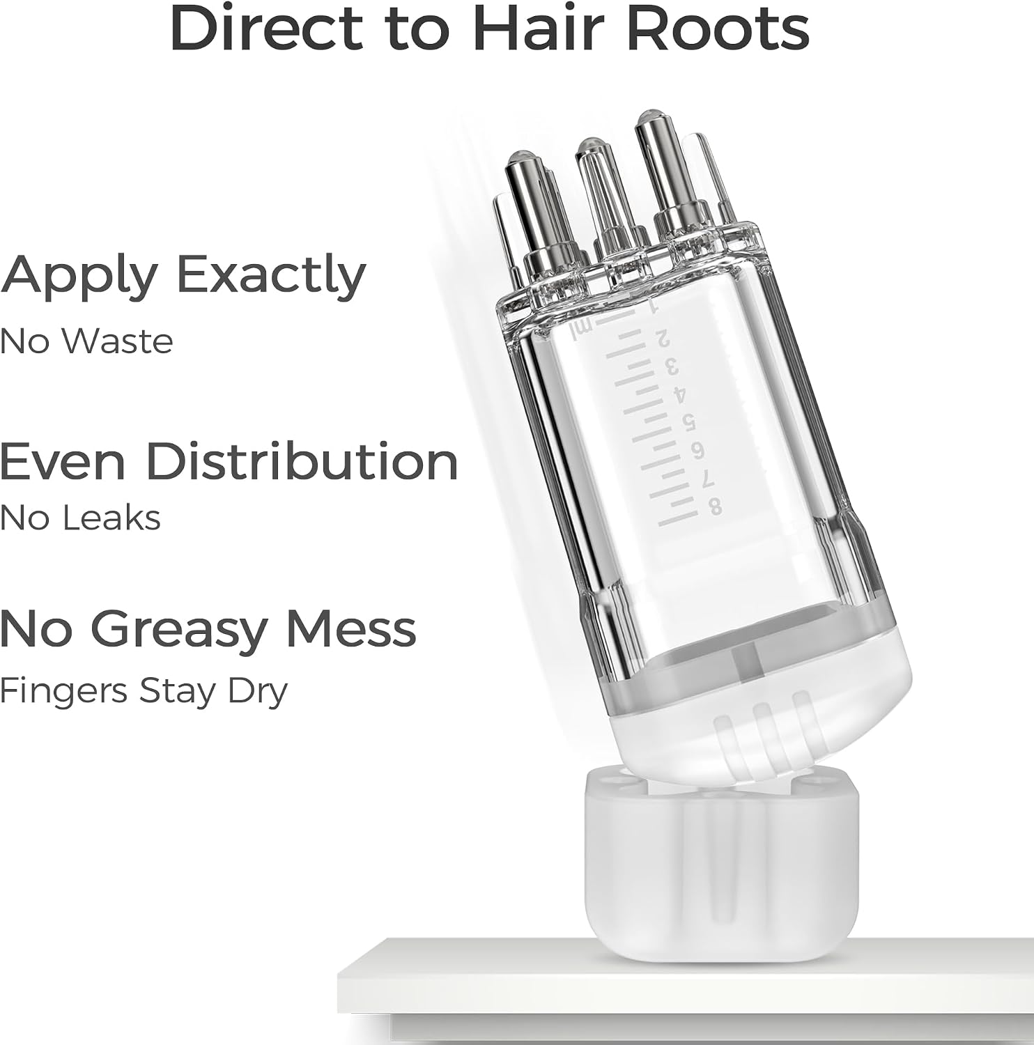 Minoxidil Applicator, Quick Efficient Apply No Messy Hair Serum Applicator Small Minoxidil Applicator Tool, Hair Applicator Bottle Minoxidil Brush Scalp Applicator Comb Dedicated to Minoxidil
