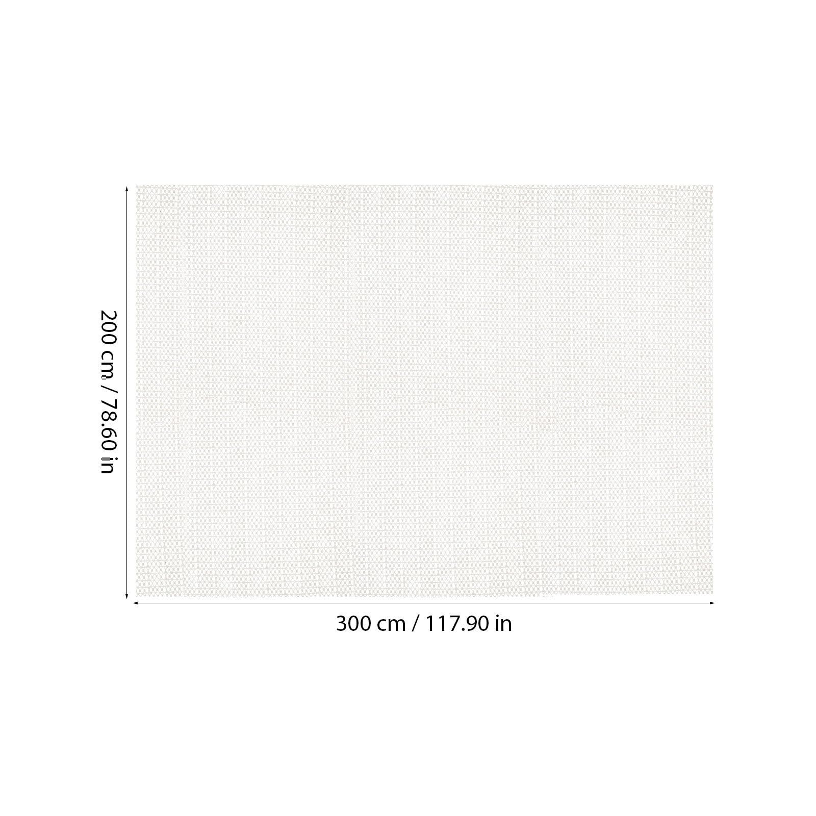 UKCOCO -Tapis Antidérapant pour Tapis de Couloir 200x300cm en PVC Blanc, Protège Le Sol et Empêche Le Glissement