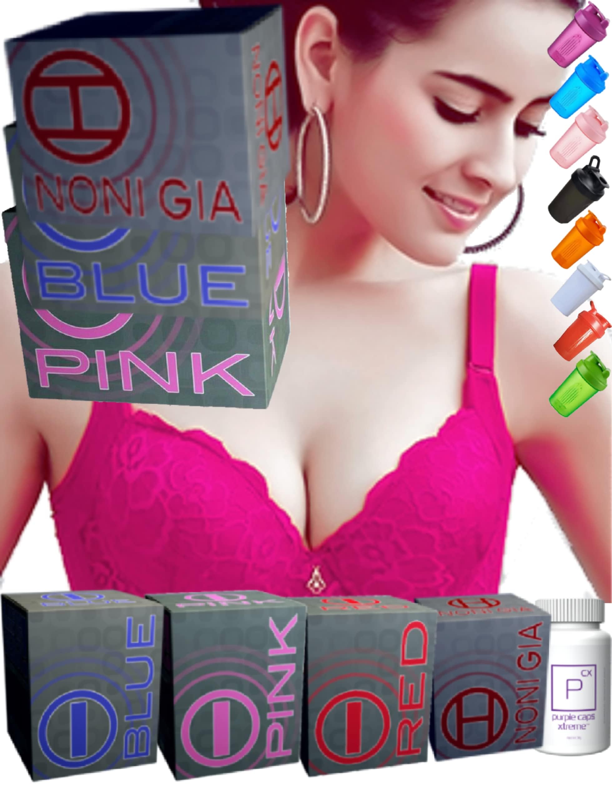 b:hipValue Pack for Women - bHIP [PINK] & [BLUE] & [NONI GIA],1 Box of Each (Other Single Flavor Available),Bonus A Small Shaker Bottle (Color May Vary)