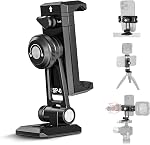 NEEWER Metal Phone Tripod Mount Adapter with Arca QR Base, Cold Shoe, 360° Swivel 180° Tilt, Phone Holder Compatible with iPhone 17 Pro Max 16 15 Samsung Galaxy S25 Ultra S24