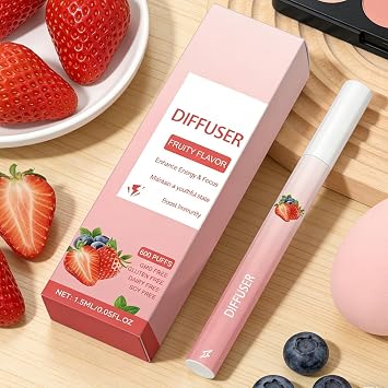 Pen Diffuser - Berry Scented Aroma, Portable Personal Home Care Accessory
