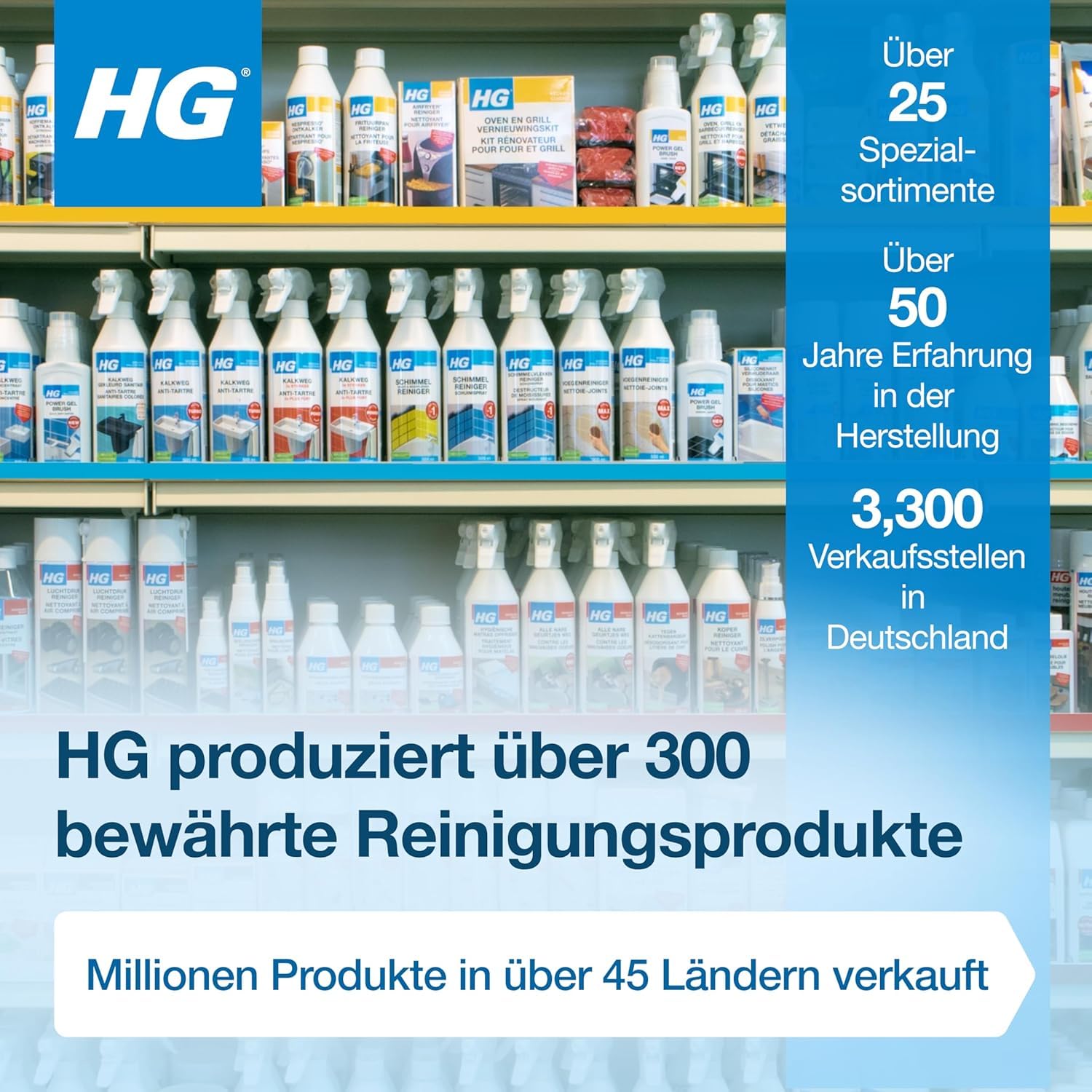 HG Ofen- und Kaminscheiben-Reiniger – Spezialreiniger gegen Ruß & Rauchbelag – 6er Set