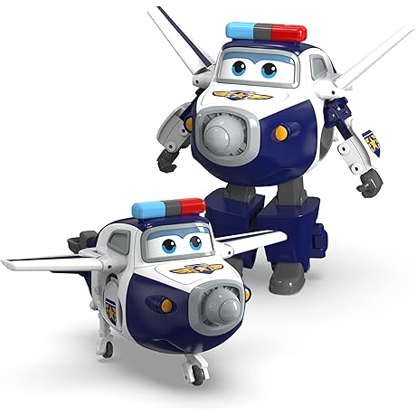 Super Wings Transforming Paul Airplane Toy Vehicle for Preschool Kids