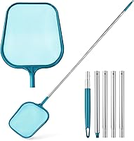 Vista 9 de Skimmer de piscina - Red de skimmer de piscina sin poste, red de skimmer de hojas de piscina con marco reforzado, redes de piscina de mayor