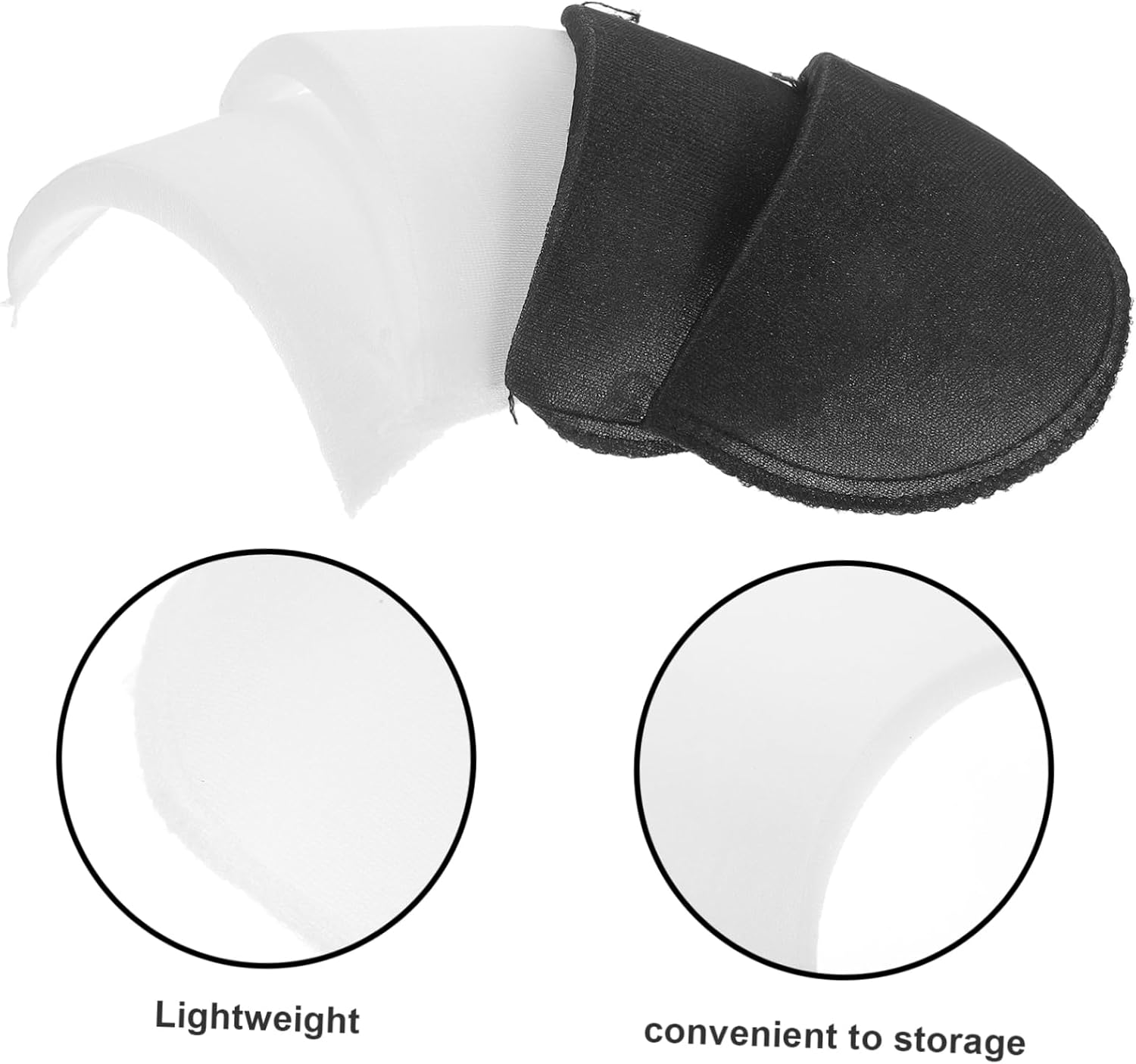 Cabilock Anti-Skid Shoulder Pads for Women Universal Shoulder Sponge Pad Breathable Shoulder Pushing Up Pads for Sewing