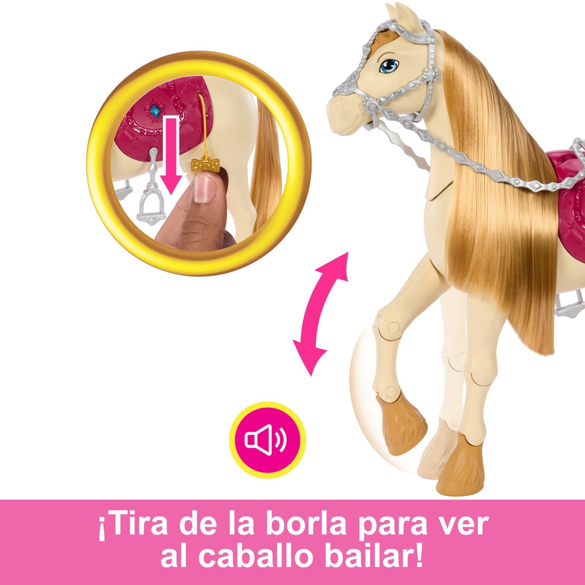 Barbie Koń z dźwiękami, inspirowany Barbie Wielki pościg konny