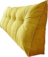 Vista 13 de Almohada triangular para cabecero, almohada de lectura, almohada triangular para cabecera, almohada de apoyo para dormitorio, sofá, tatami, blanco