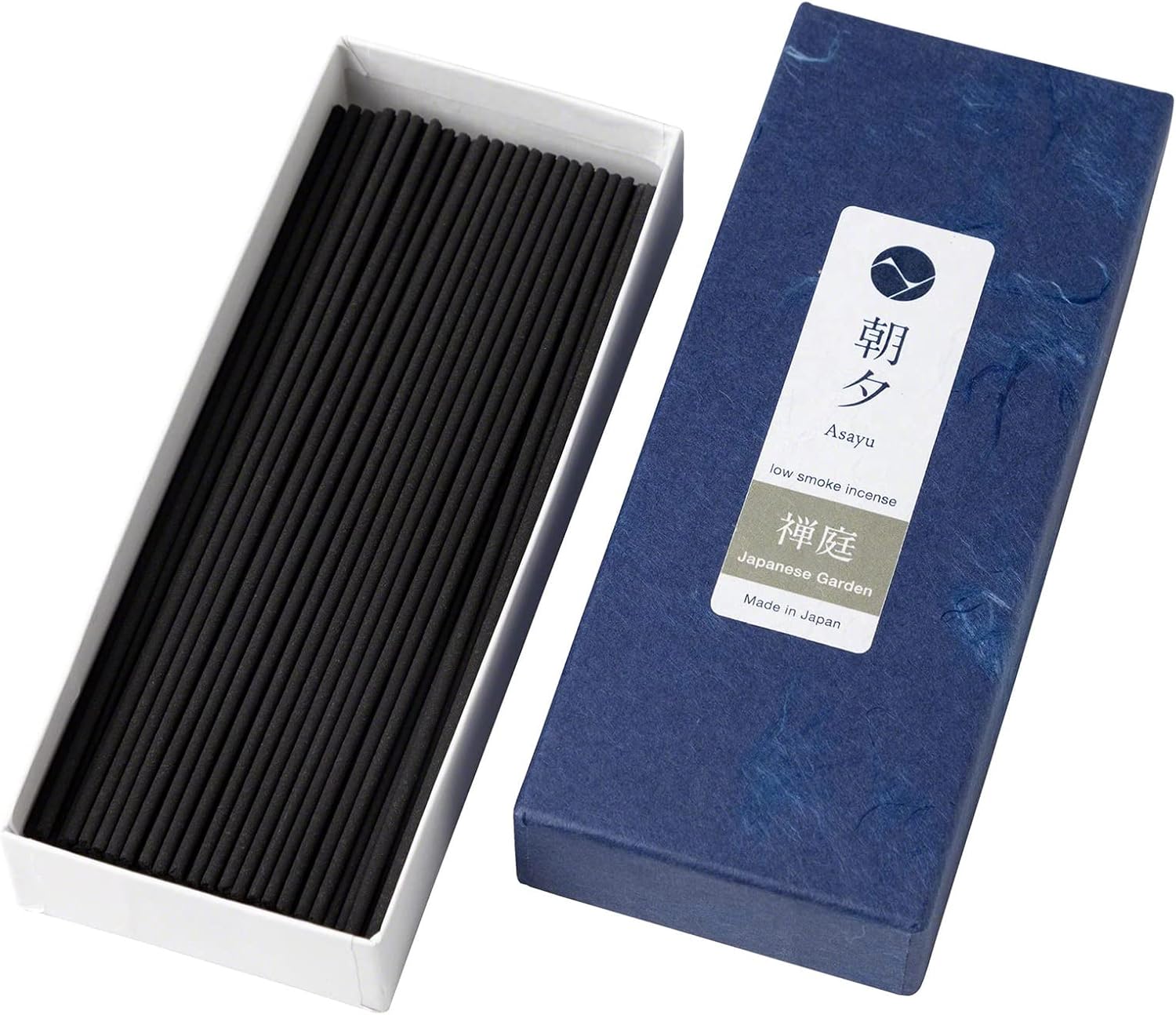 Asayu Japan Zen Garden Incense Sticks - Low Smoke Japanese Incense, 40g (70-80 Sticks), Made in Japan, Smokeless for Less Irritation and Non-Toxic, for Meditation, Relaxation & Home Fragrance