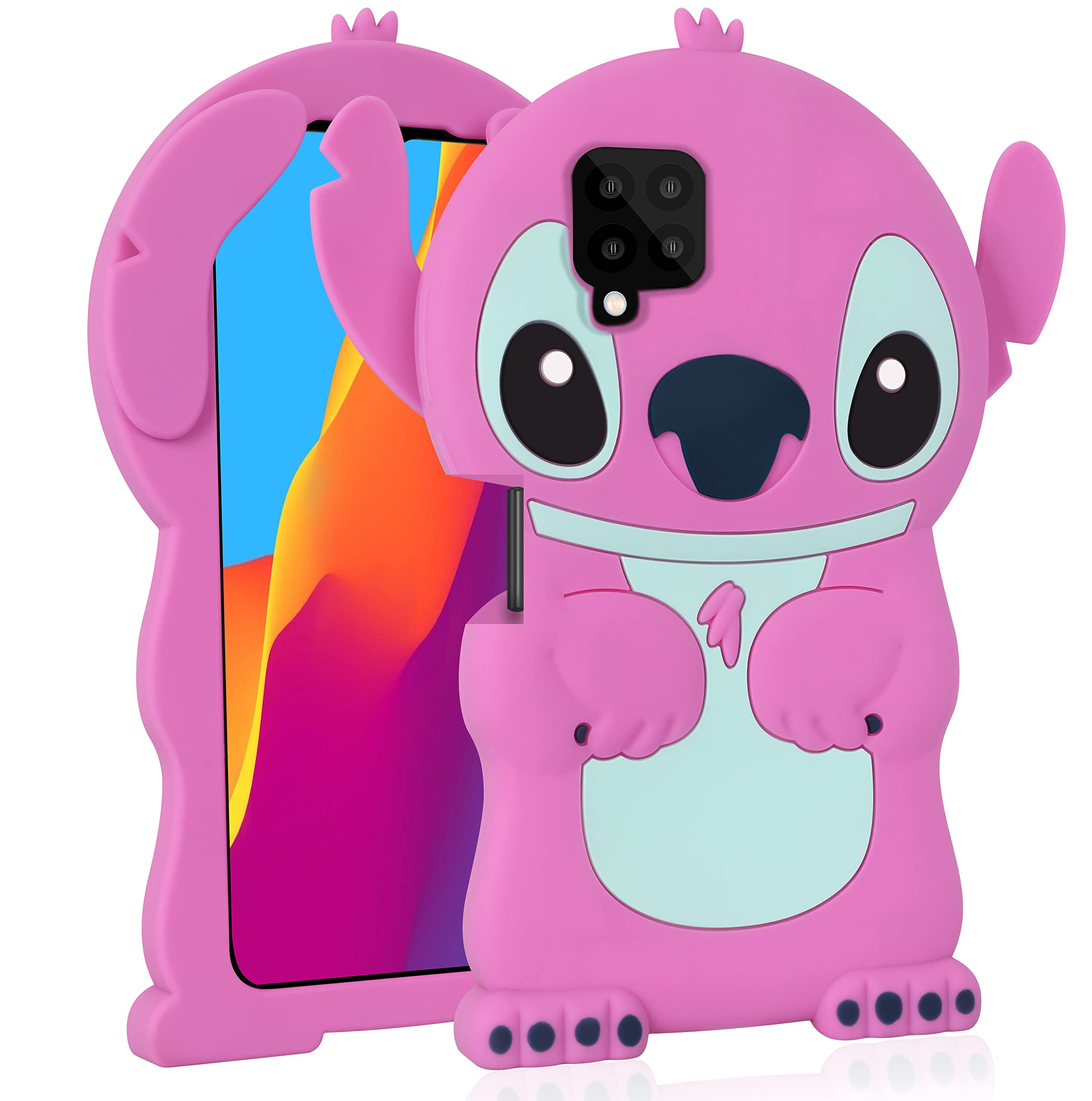 Lupct Silicone Case for Samsung Galaxy A12 3D Cartoon Animal Cute Funny Soft Cases Kawaii Character Cover,Fun Cool Skin Shell for Kids Teens Girls Boys for Samsung Galaxy A12 5G/4G