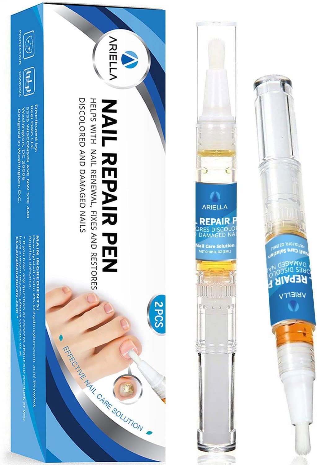 Ariella Nail Repair Pens for Toenail and Fingernail, Maximum Strength