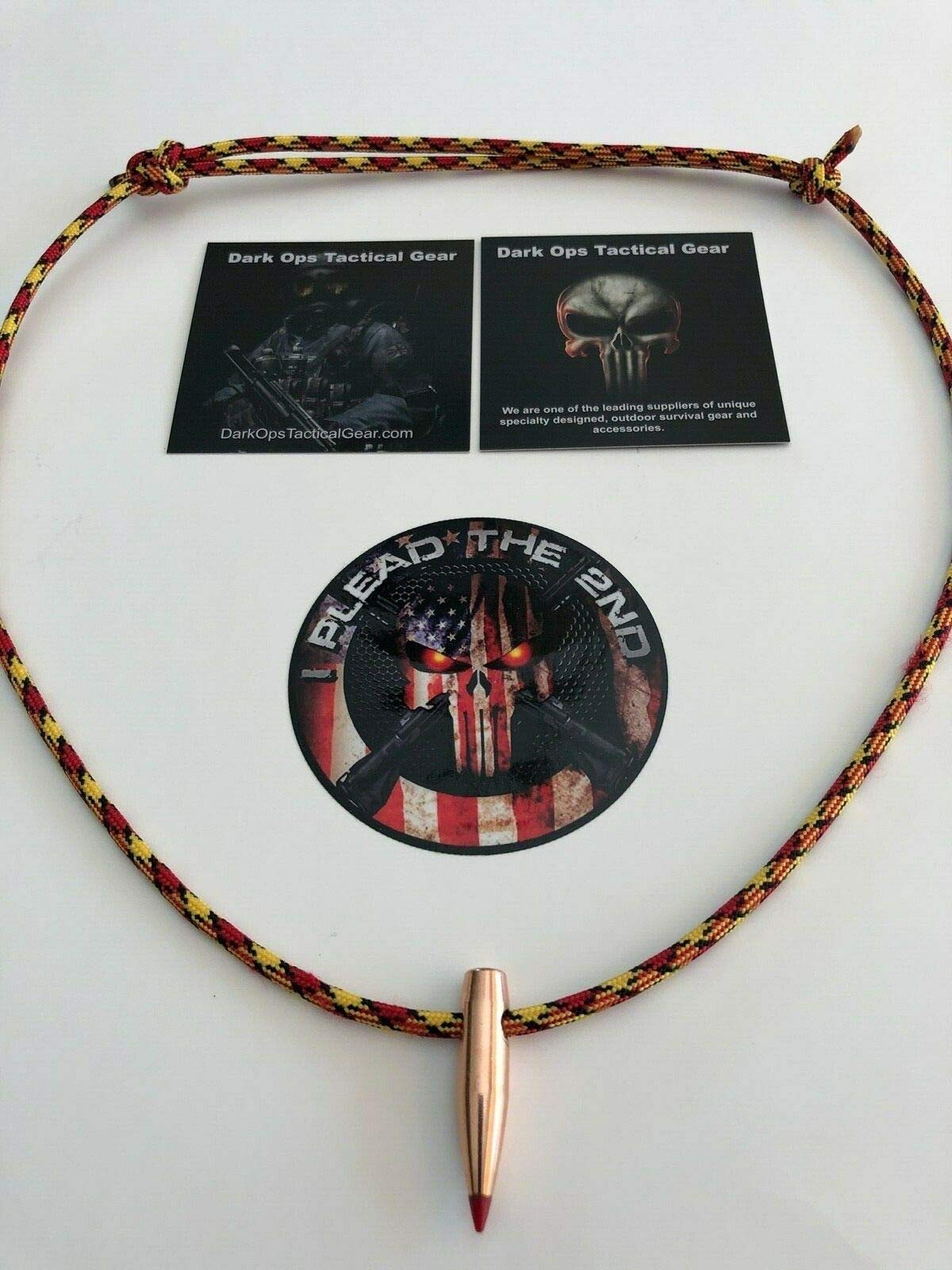1942’s★ ドイツ国防軍陸軍★狙撃手 Sniper Necklace Amazon.com: Sniper HOG Tooth Necklace.550 Paracord .Red/Yellow