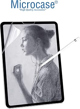 Microcase Samsung Tab S7 FE LTE 12.4 2021 SM-T735C T730 T735 Paper Like Kağıt Hissi Veren MAT Ekran Koruyucu