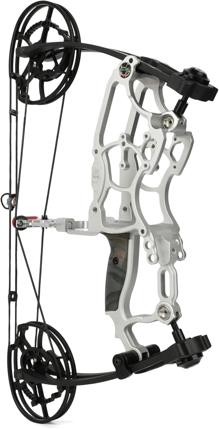 Archery Steel Ball Dual-Use Compound Bow Set 30-70 LBS Adjustable IBO 340FPS, Left/Right Hands,Suitable for Hunting Competition