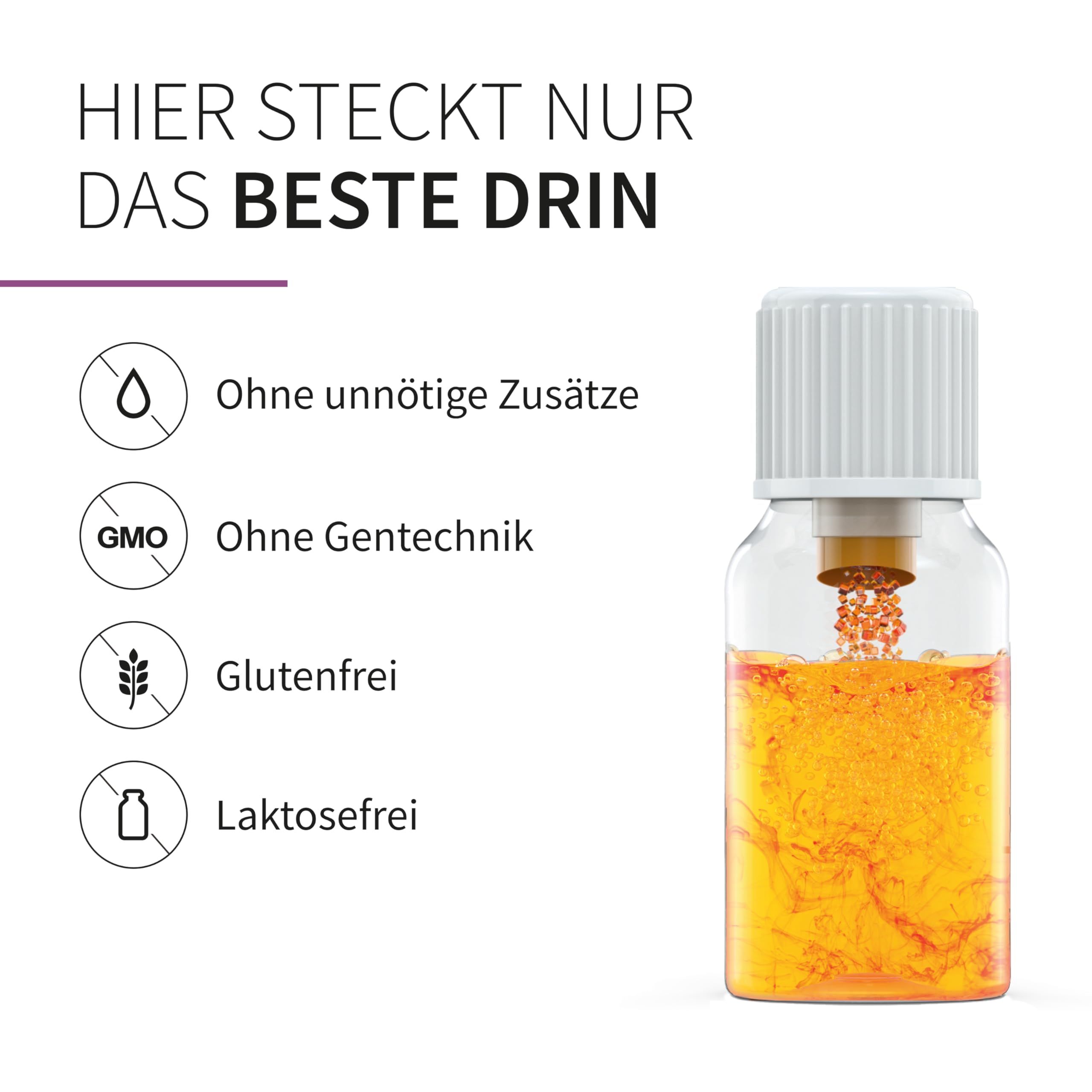 basics Kollagen + mit hochdosiertem Kollagen Hydrolysat, Vitamin C, D3, Biotin und Zink - für den Erhalt von schöner Haut, Haar und Nägeln - 30 Trinkflaschen - 10ml pro Tagesdosis (2er Pack)