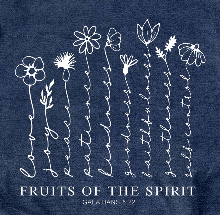 LBP Christian T-Shirts for Women Faith-Based Tee Top Fruit of The Spirit Shirt - Image 6