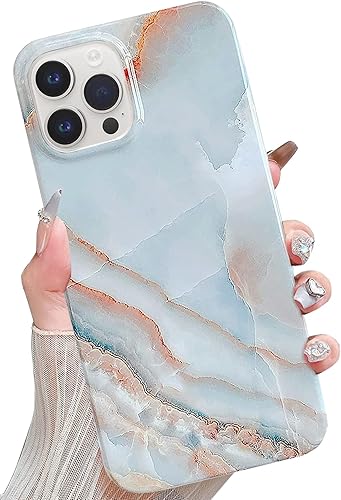 J.west Funda compatible con iPhone 14 Pro de 6.1 pulgadas, diseño de mármol gris, patrón de piedra, ultra delgada, flexible, parachoques suave, goma