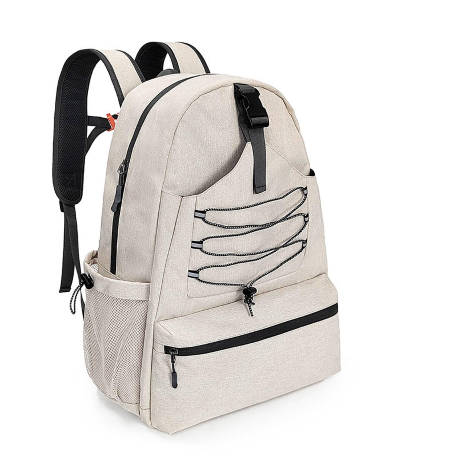 Colcolo Sac à 'Entraînement Extérieur Sac de Sport Sac de Transport Sac d'Équipement avec Panneau à Lacets Élastiques et Poche Zippée Devant en Tissu Oxford