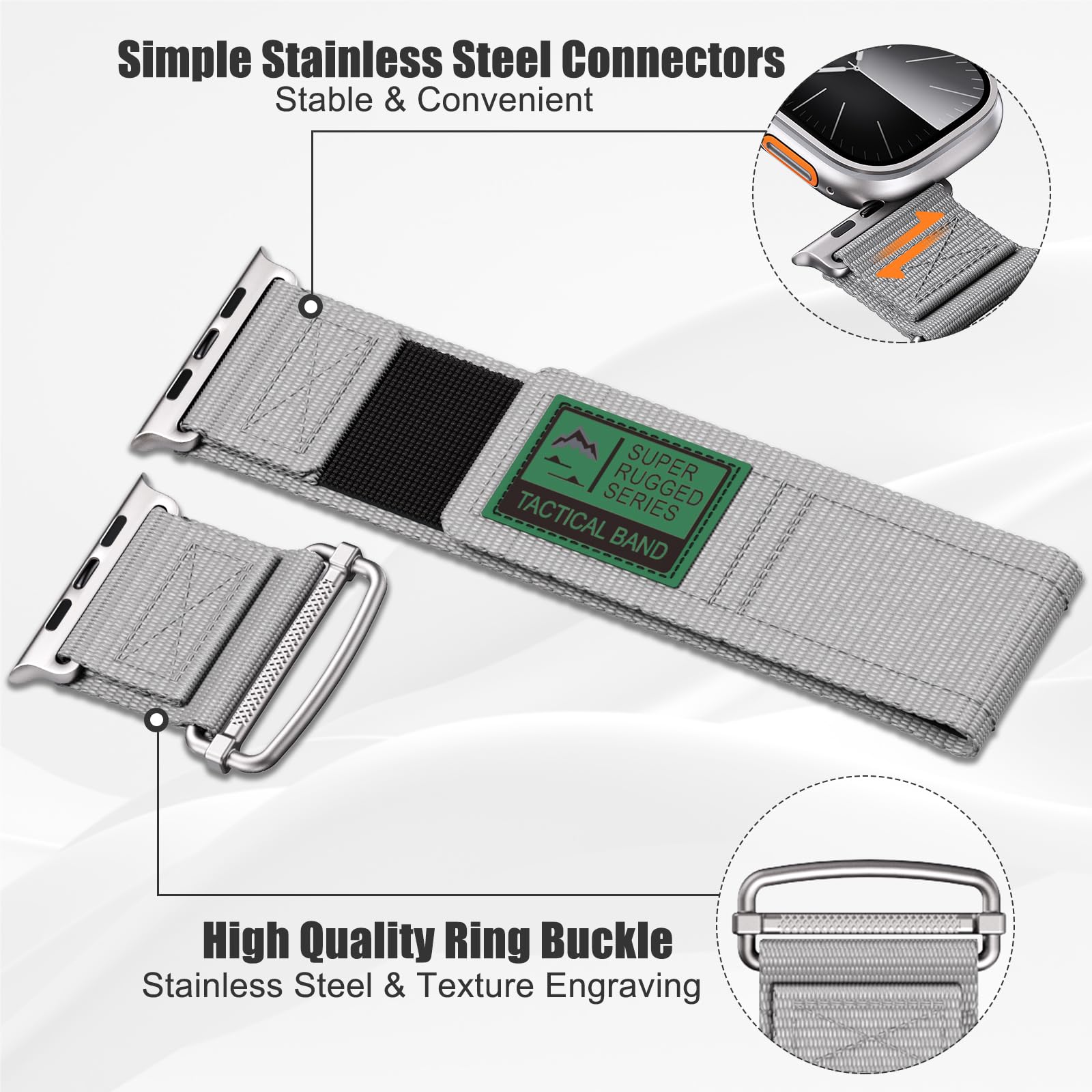 Compatible with Apple Watch Ultra 3/2/Ultra Strap 49mm 46mm 45mm 44mm 42mm - Image 3