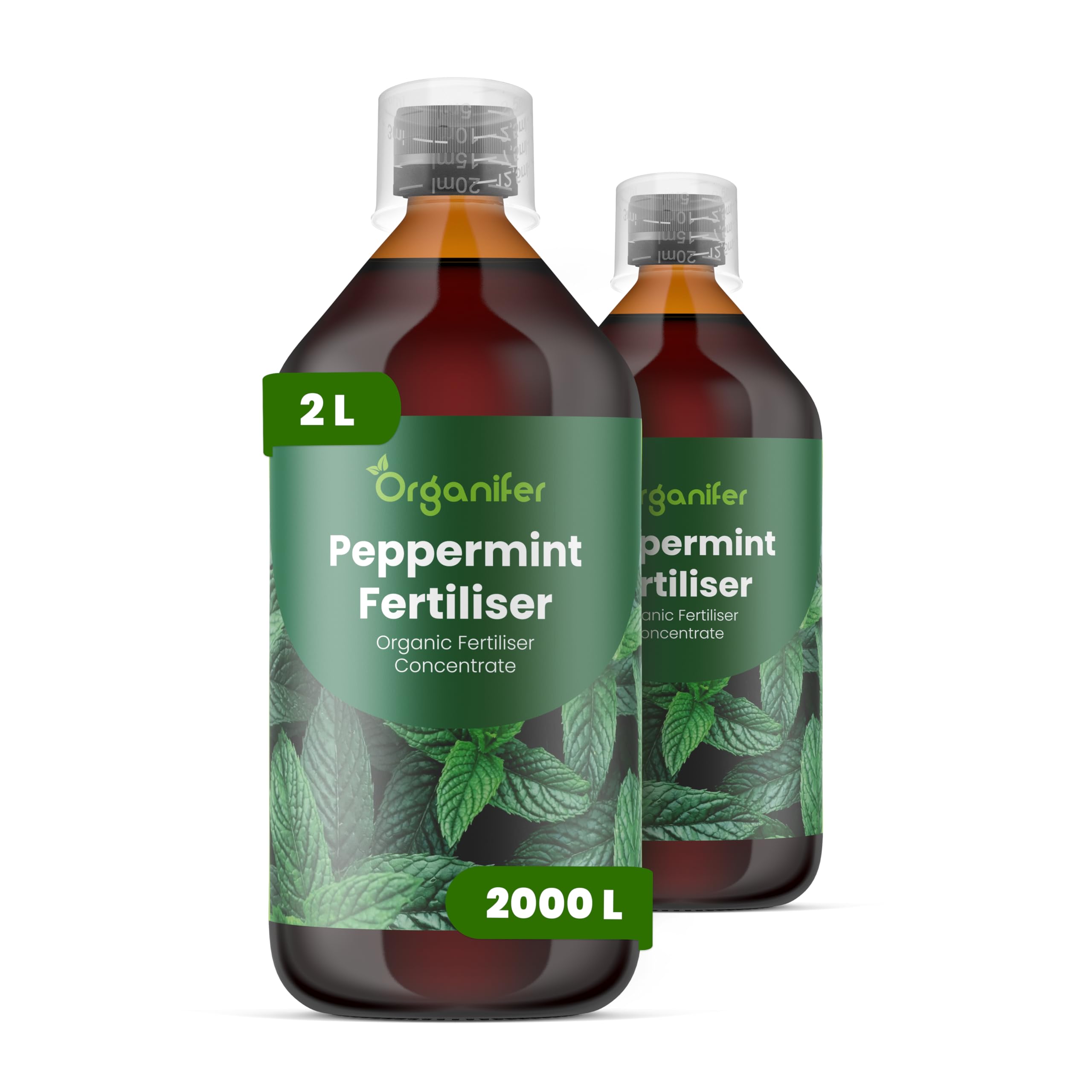 Flüssigdünger Für Pfefferminze 2L – Organischer Dünger Für Kräftiges Wachstum Und Aromatische Blätter – Fördert Wurzeln Und Widerstandskraft – Organifer