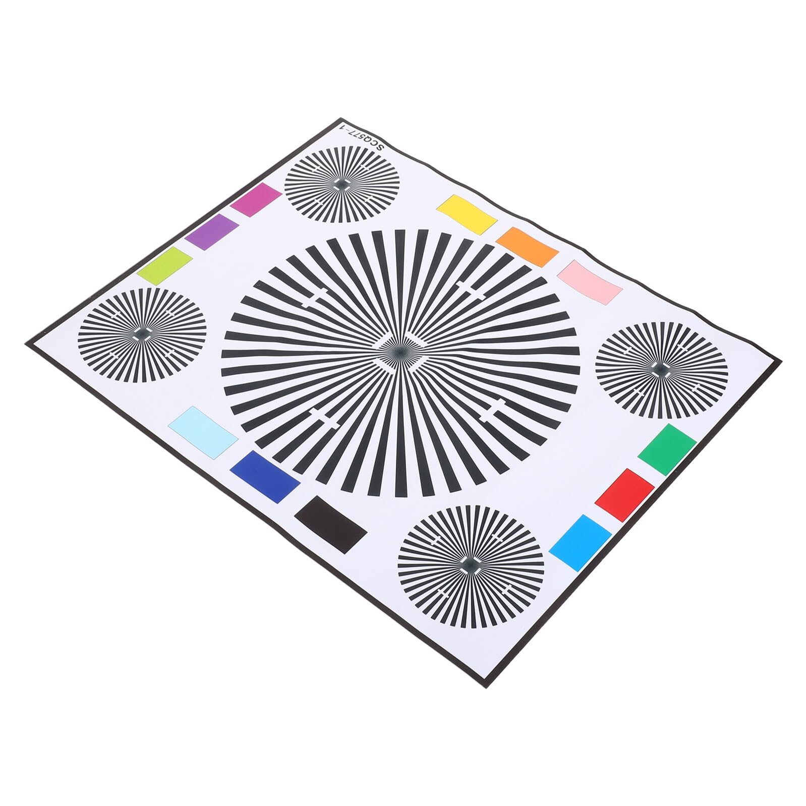 Tableau D’étalonnage Mise au Point de L’Objectif pour Caméra | Papier, Repères de Calibration Couleur Lisibles, Usage en Faible Lumière et Assemblage Cctv
