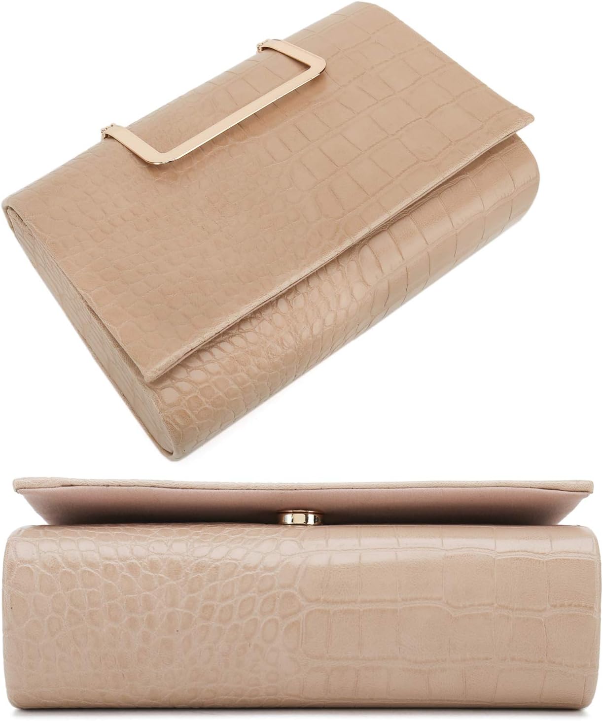 CHARMING TAILOR Small Crocodile Print Clutch Bag PU Alligator Handbag Women’s Clutch Purse