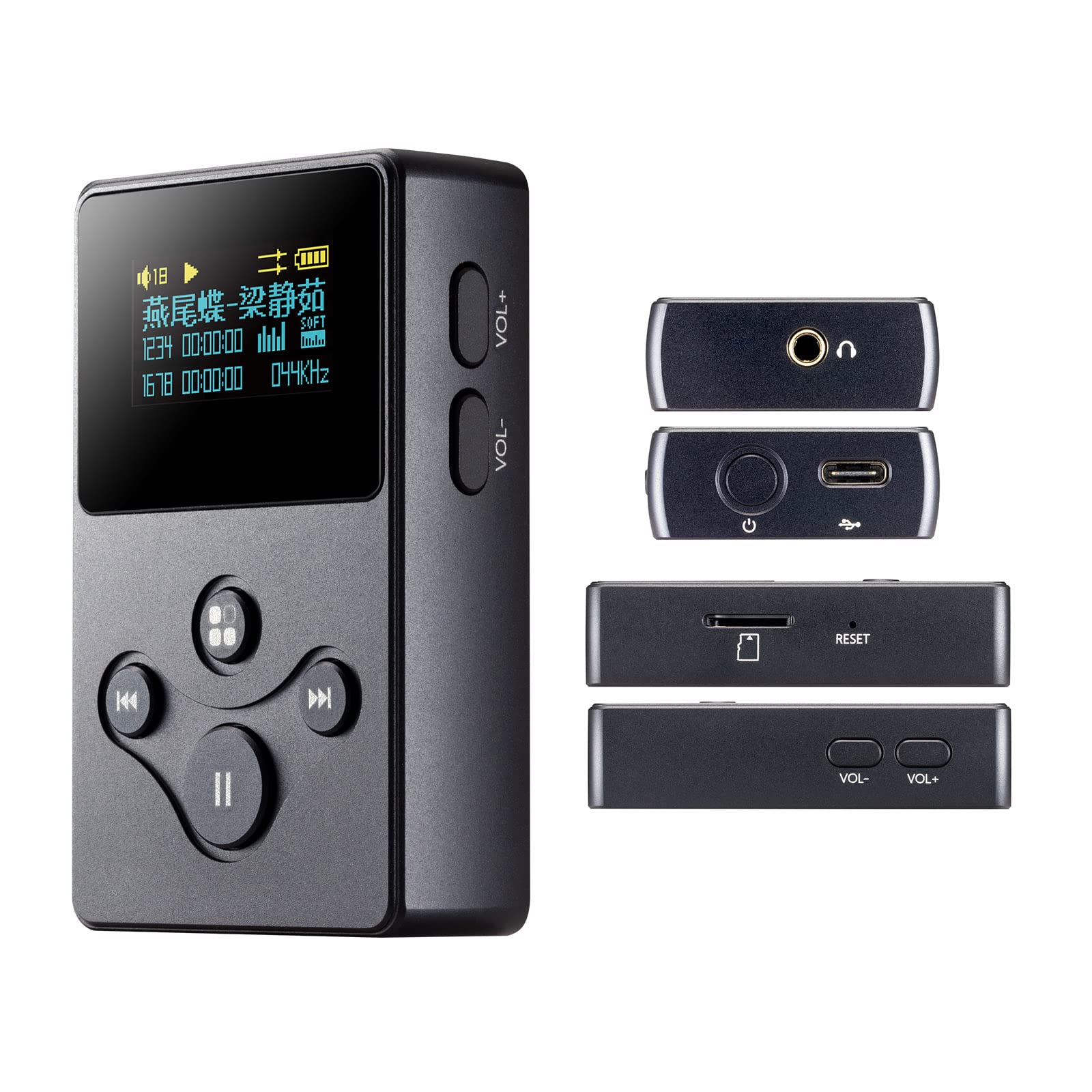 Karlak Odtwarzacz muzyki X2S Hi-Fi bezstratny odtwarzacz audio High-Fidelity-D FLAC APE WMA WAV AAC odtwarzacz MP3 czytnik kart TF do 128 GB
