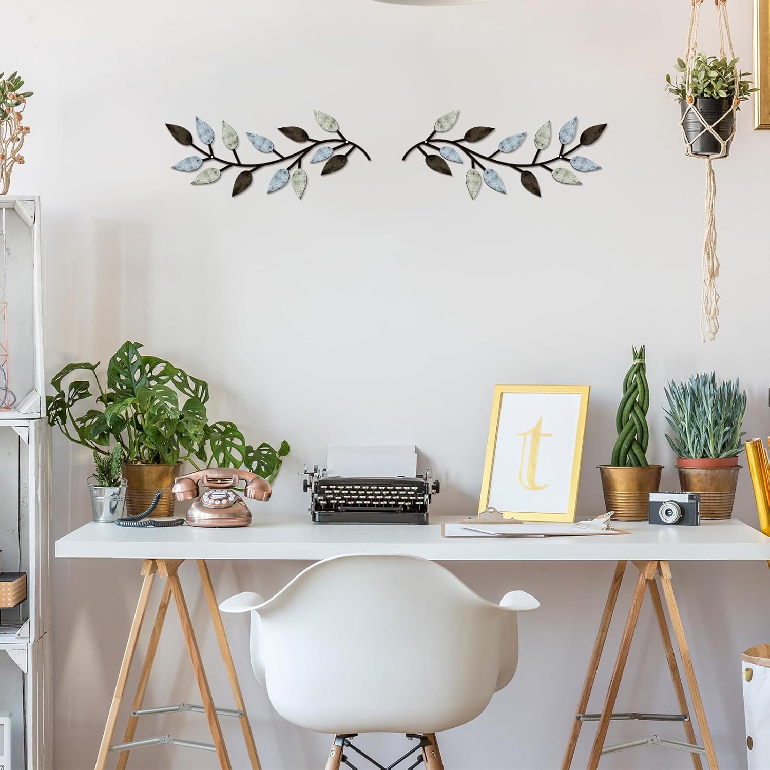 Metal Leaf Wall Decor