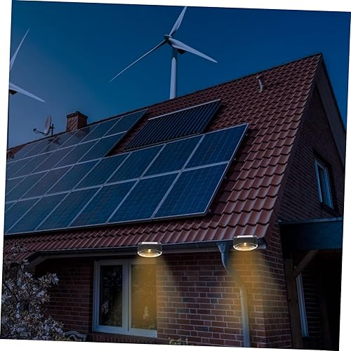 Miniatura 2 de DOITOOL 8 luces solares para cubierta LED para exteriores, luces de cubierta alimentadas por energía solar para escaleras al aire libre, escalón,