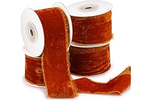 Preboun Frayed Edge Velvet Ribbon: Enhance Your Gifts and Crafts