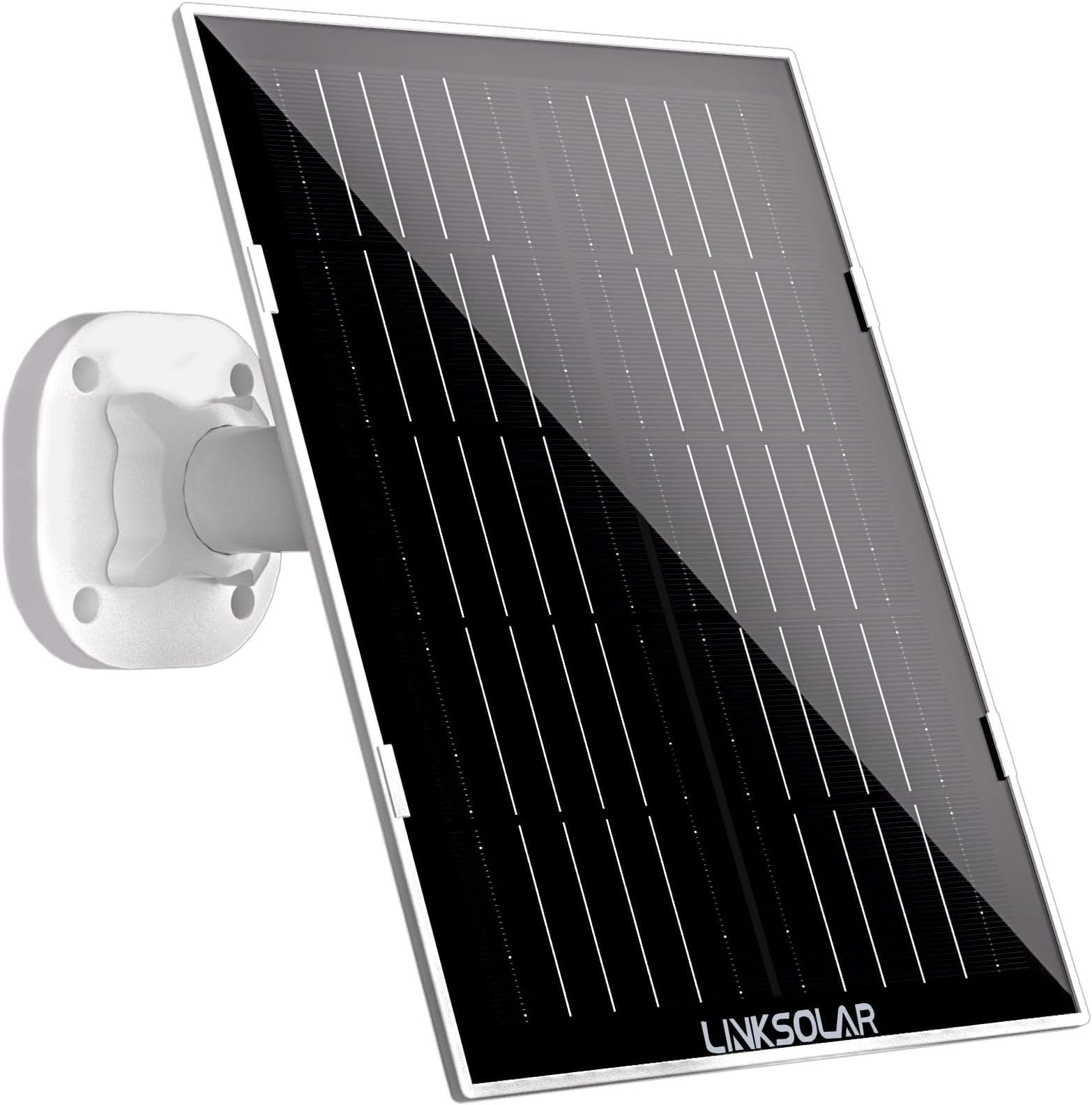 Solar Panel for Ring Security Camera Outdoor, 8W Solar Panels Charger with Micro USB, DC & USB-C Port for Rechargeable Battery Camera, IP65 Waterproof, 9.8ft Cable, 360°Adjustable Bracket