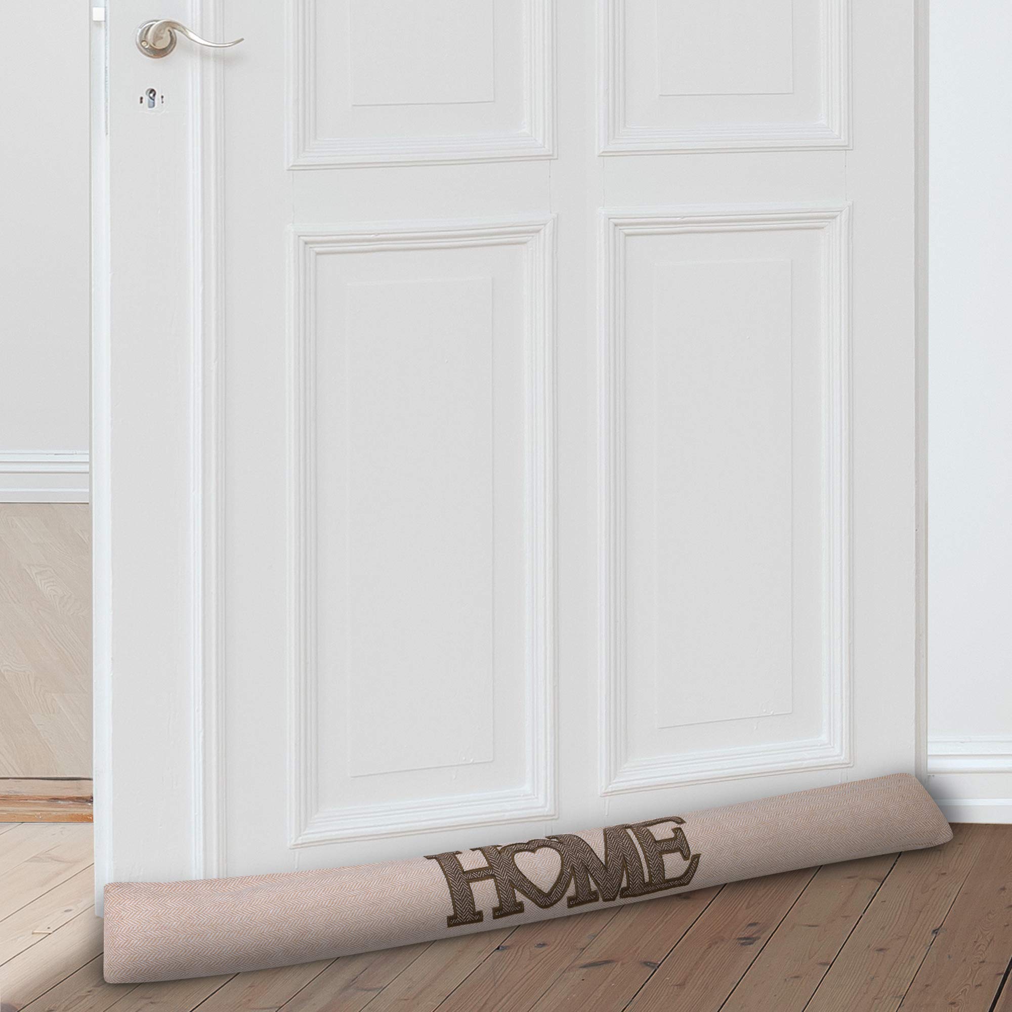 Beautissu Draught Excluder for Doors 120 cm Tuuli HE, 1,2kg Heavy Door Pillow Draft Wind Stopper for Windows - Image 4