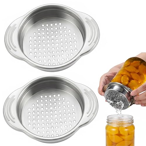 Tuna Strainer 2 Pcs Stainless Steel Can Press For Tuna