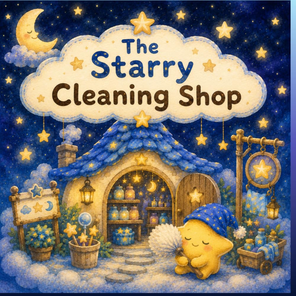The Starry Cleaning Shop: A Cozy Bedtime Story for Helping Little Hearts Feel Calm