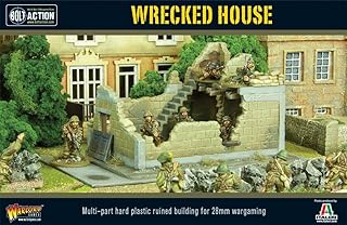 WarLord Bolt Action Wrecked House 1:56 WWII Military Table Top Wargaming Diorama Plastic Model Kit WG-TER-46