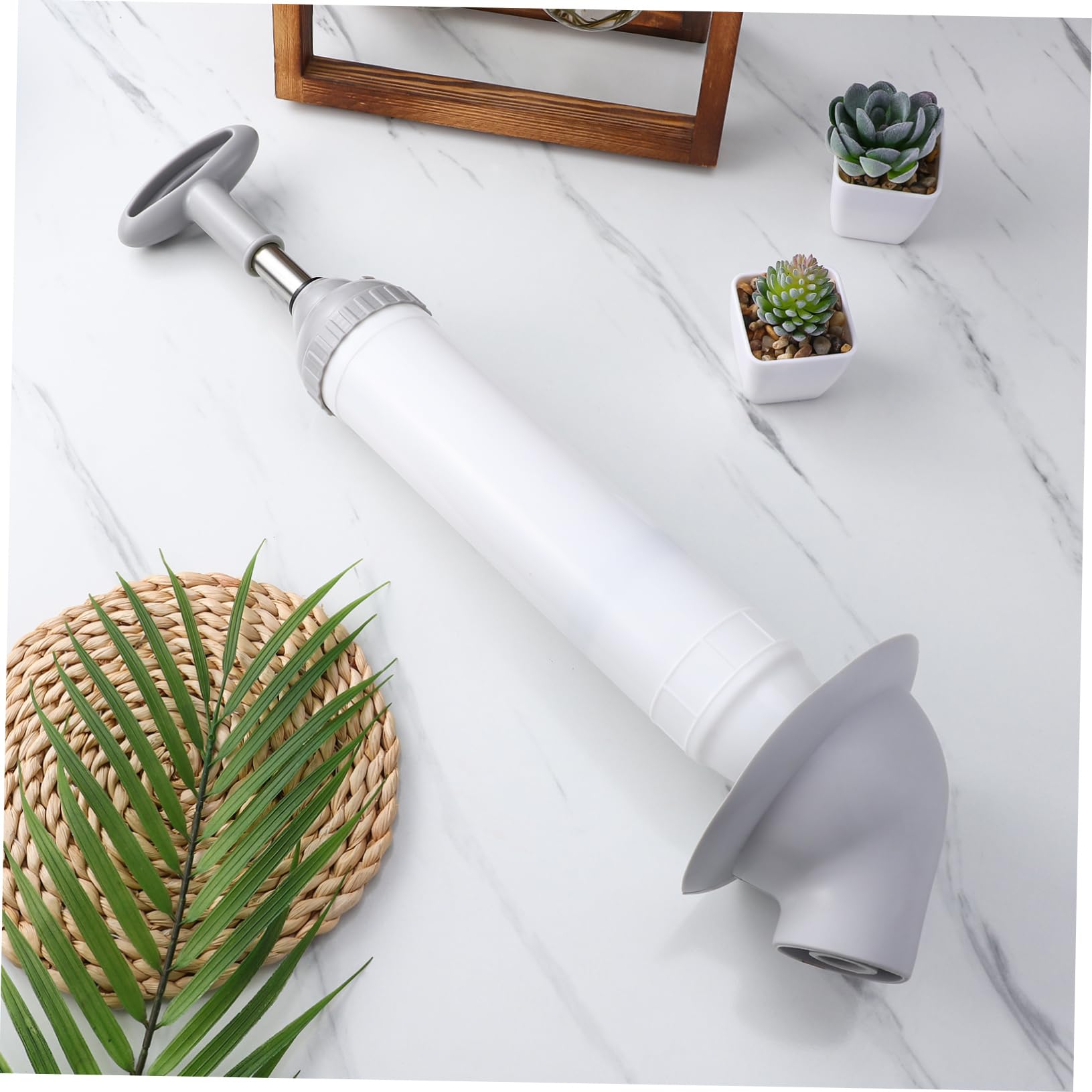 Veemoon Stura WC a Pressione, Sturalavandini ad Aria in Acciaio Inox e Pp, per Bagno e Cucina, Facile da Usare per WC e Vasca