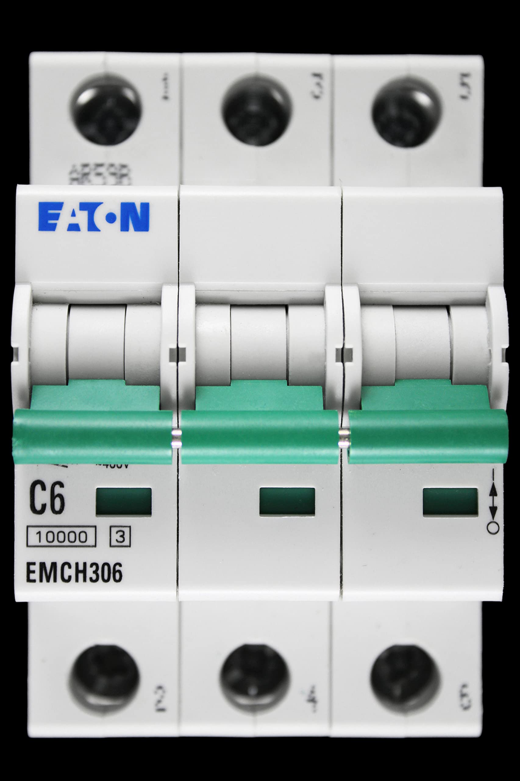 Eaton MCB 6 Amp Type C 6A Triple Pole 3 Phase C6 Memshield 3 EMCH306