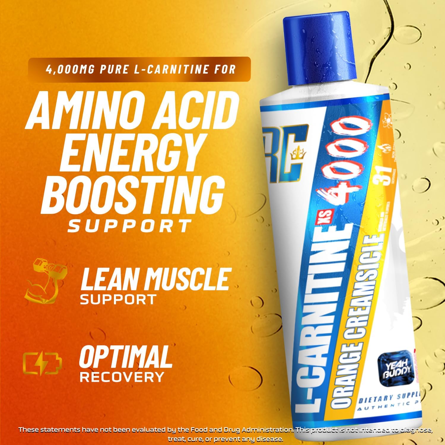 Amazon.com: Ronnie Coleman Signature Series L Carnitine XS 4000 Liquid,  Stimulant Free, Sugar Free, Zero Carbs, Lean Muscle Strength Support for  Men & Women, 16 Oz (16 oz, Orange Creamsicle (4000)) : Health & Household