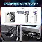 Voiture Aspirateur Portable sans fil 20000pa Haute puissance 4-in-1 Aspirateur portatif sans fil rechargeable, à vide portable 3 Filtre réutilisable, petits aspirateurs pour la maison de voiture & Animaux de compagnie