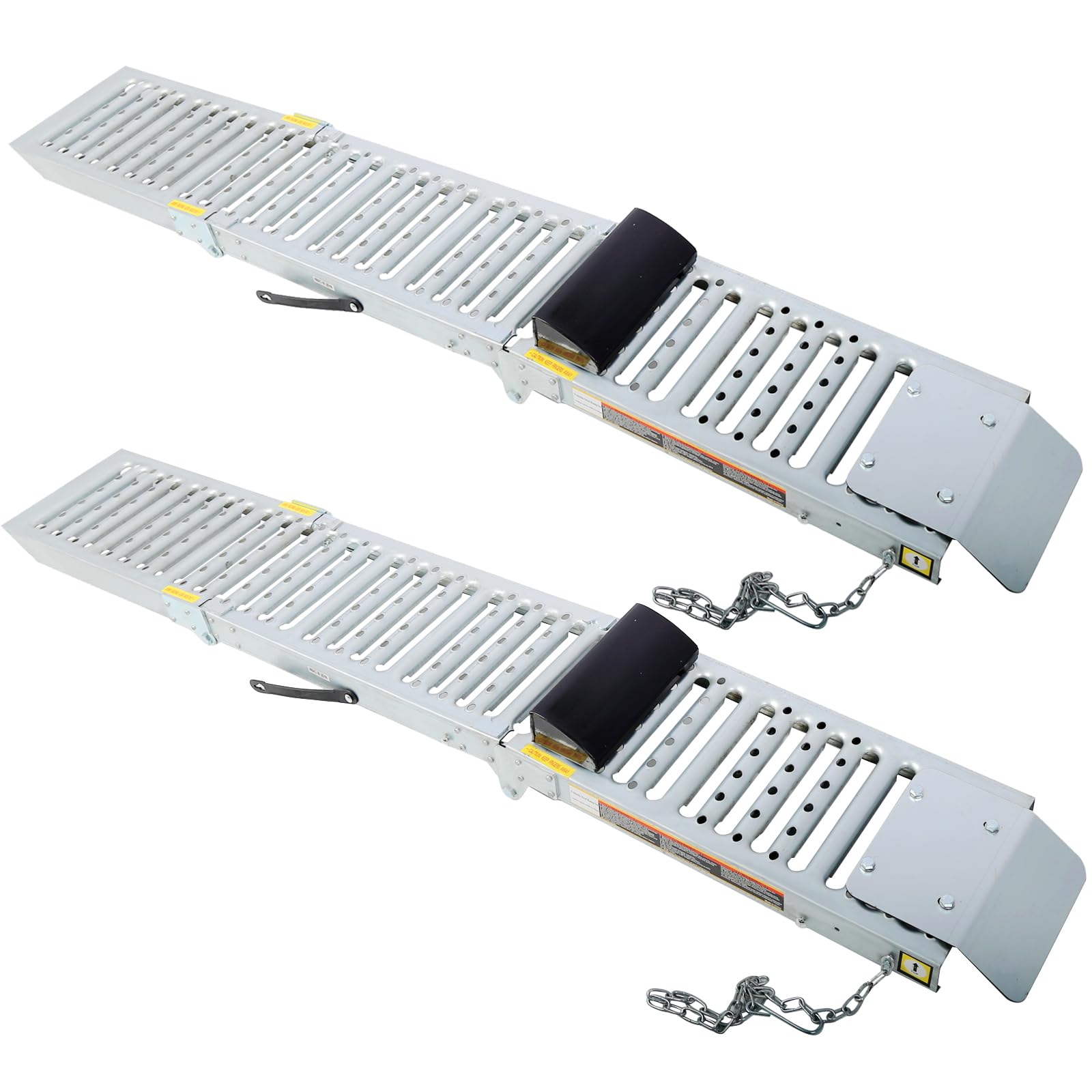 Foldable Ferruginous Car Ramp, Portable Easy Fold Lightweight Ramp for Car Truck SUV Motorcycle ATV Bearing Capacity of Expand 1000lbs, 2 Sets