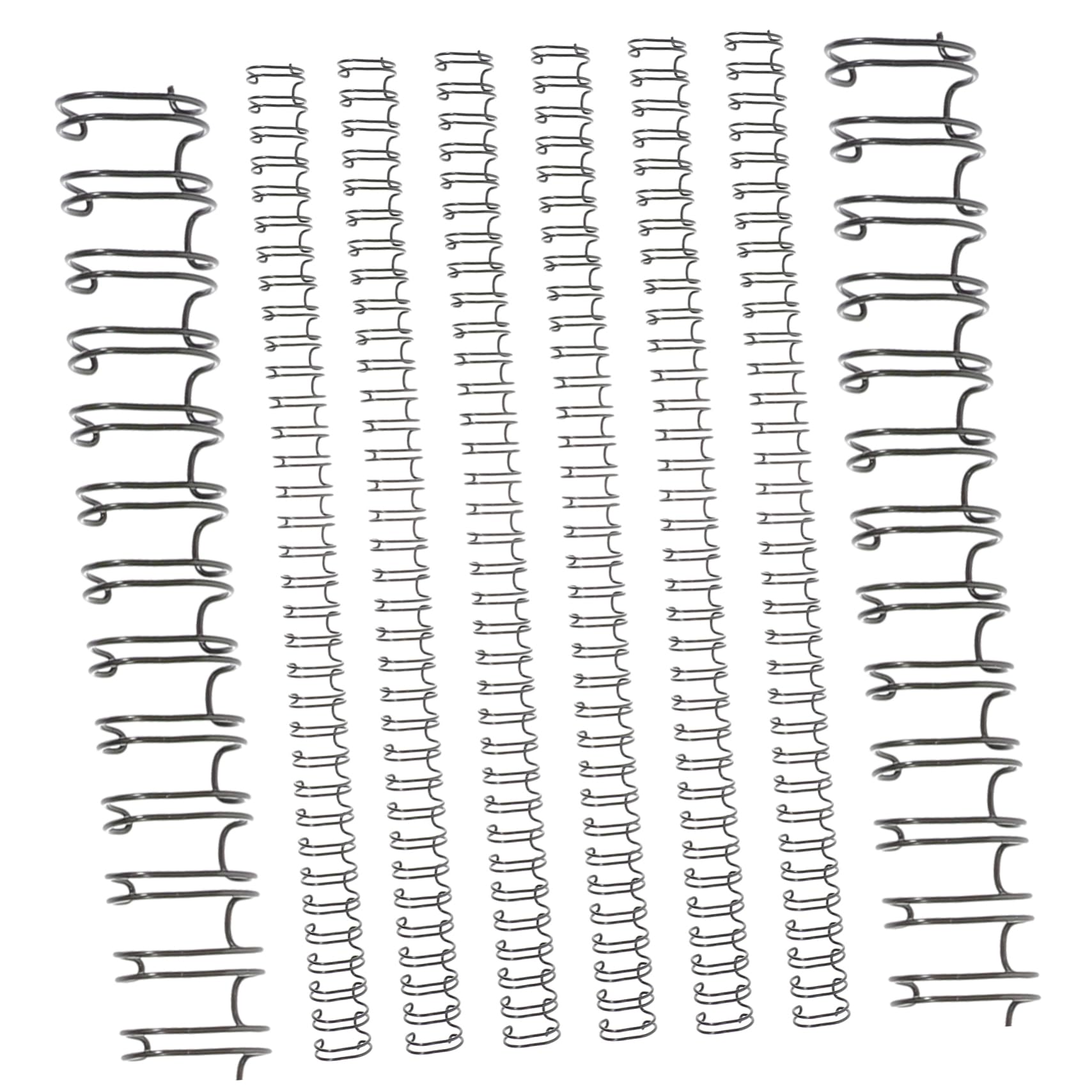 Anneaux de Reliure Perforés 34 Trous Lot de 100 en Fer Noir