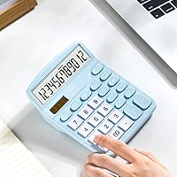 Vista 7 de Calculadora, Calculadoras de Escritorio de Función Estándar Deli con Pantalla LCD Grande de 12 Dígitos y Botón Sensible, Calculadora de Oficina