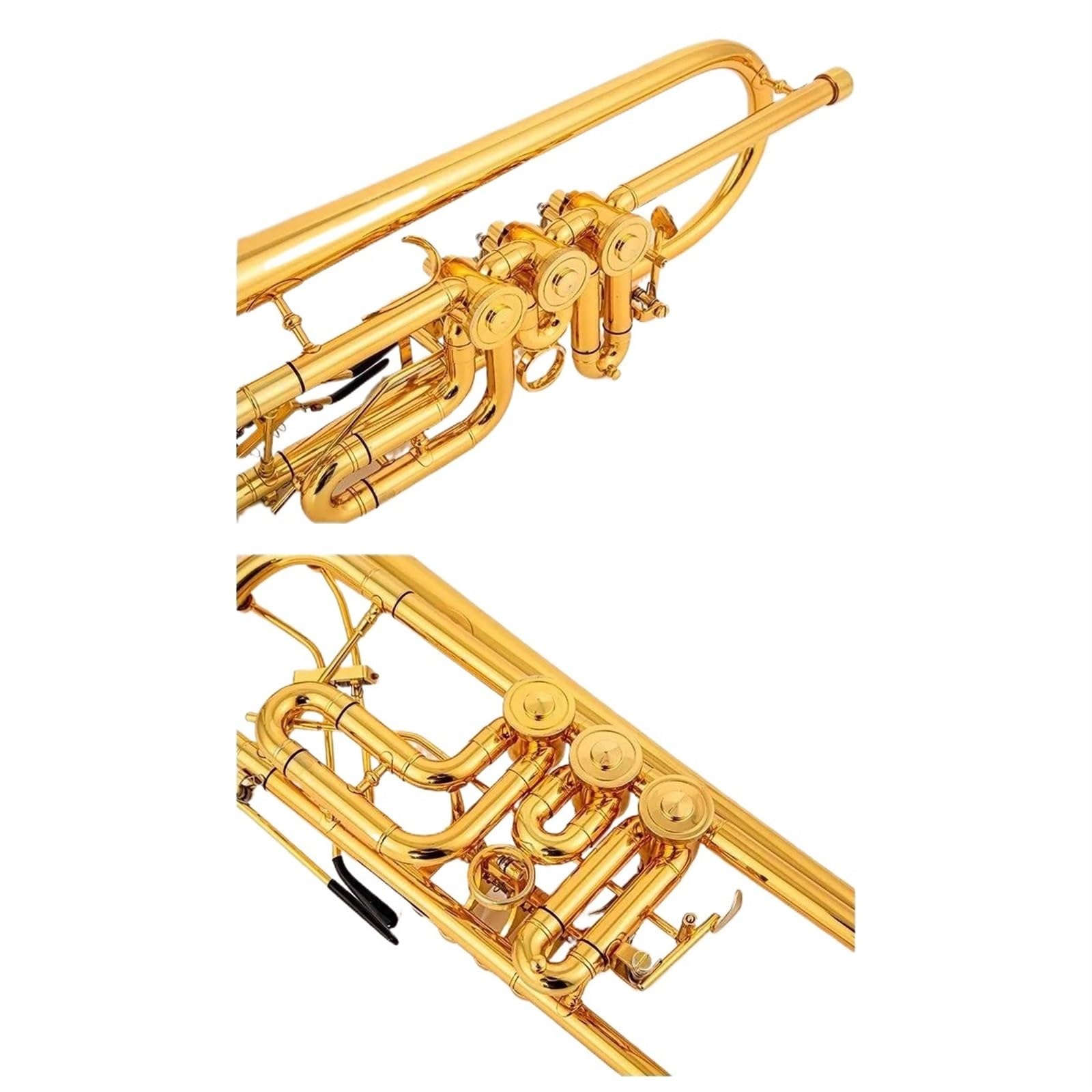 Tromba Standard Per Principianti Strumento A Tromba Professionale Con Valvola Rotativa Per Tromba In Sib Tipo B Chiave Piatta In Ottone Dorato