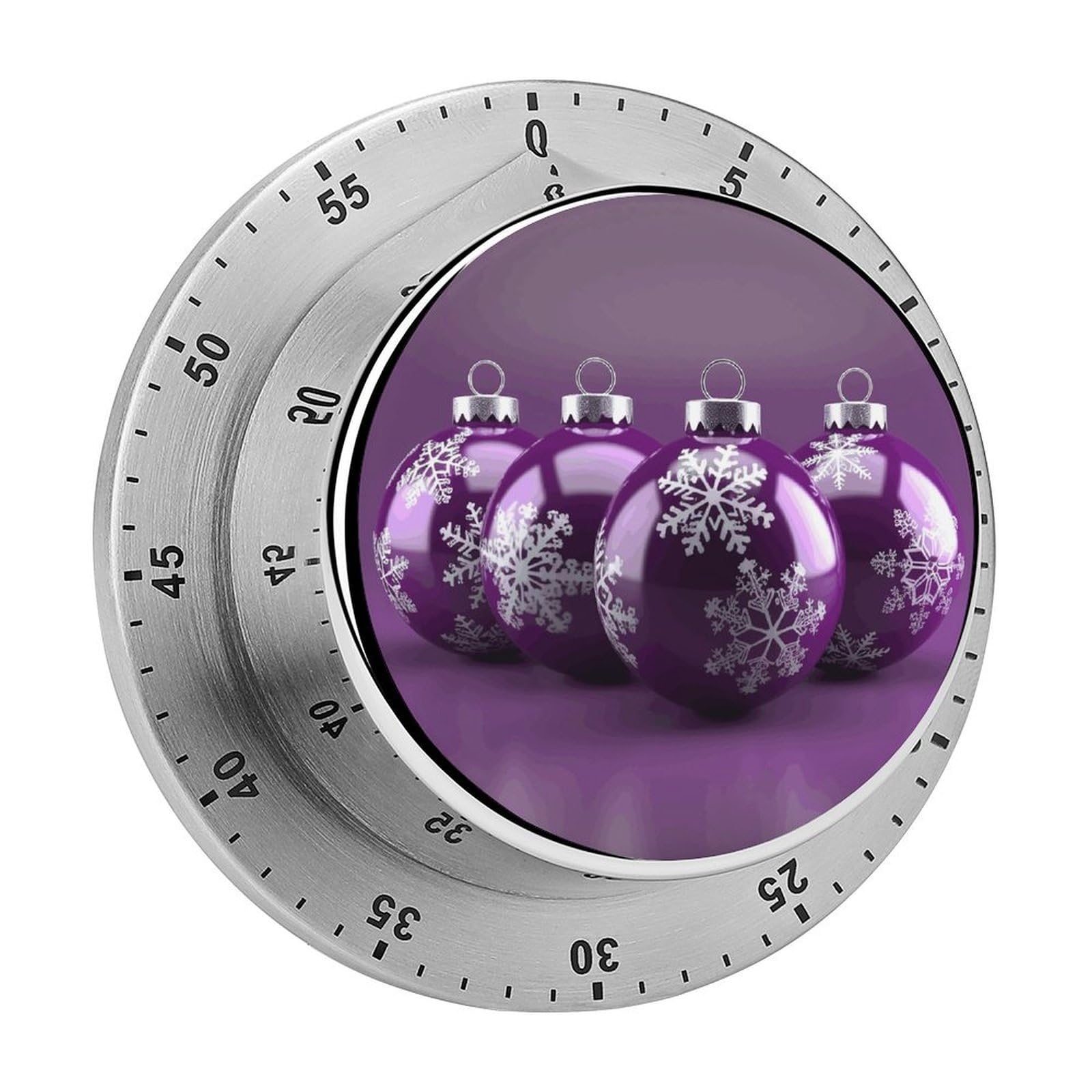 Mechanical Magnetic Kitchen Timer 304 Stainless Steel 70db Loud Alarm Magnetic Base Batte…