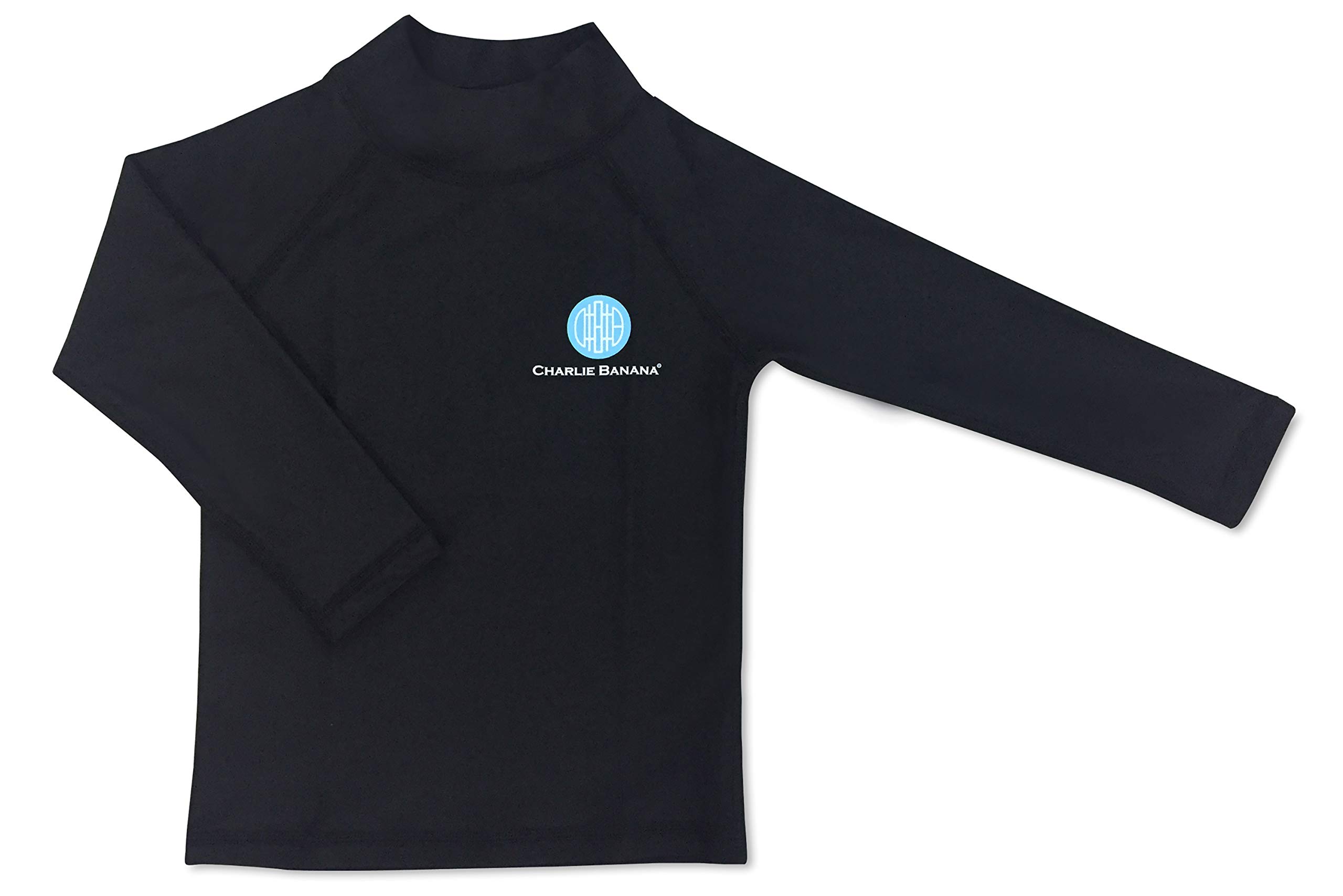CHARLIE BANANA Baby Long Sleeve Swim Rash Guard with UPF50+ Sun Protection for Boys and Girls