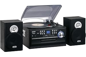 3-Speed Stereo Turntable with CD System, Cassette, and AM/FM Stereo Radio